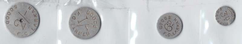 SET OF FC LARKAN TOKENS  **EXTREMELY RARE TO GET THIS SET**